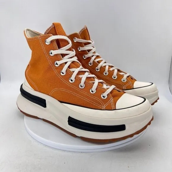 Converse Run Star Legacy CX Hi Top Men Size 10.5 Monarch Black Egret Gold Shoes