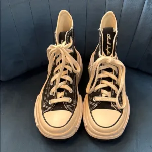 Converse Run Star Legacy CX High Black White Canvas Sneakers Shoes