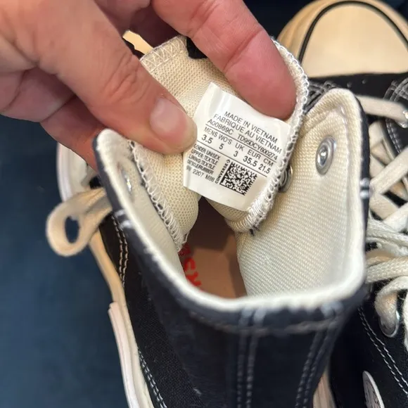 Converse Run Star Legacy CX High Black White Canvas Sneakers Shoes