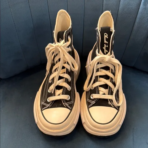 Converse Run Star Legacy CX High Black White Canvas Sneakers Shoes
