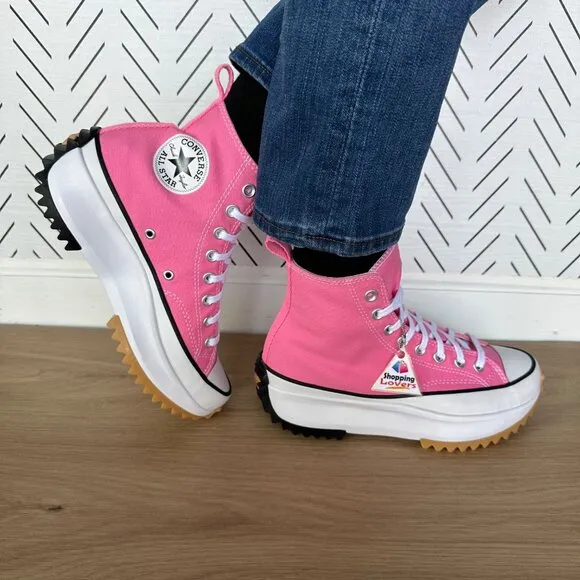 🤩Converse Sz 8.5 Women's Shoes Run Star Hike Pop High Top Sneakers Pink A08735C