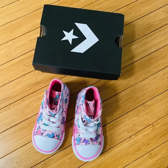 CONVERSE Toddler Girl Printed Hi Top Sneakers Shoes