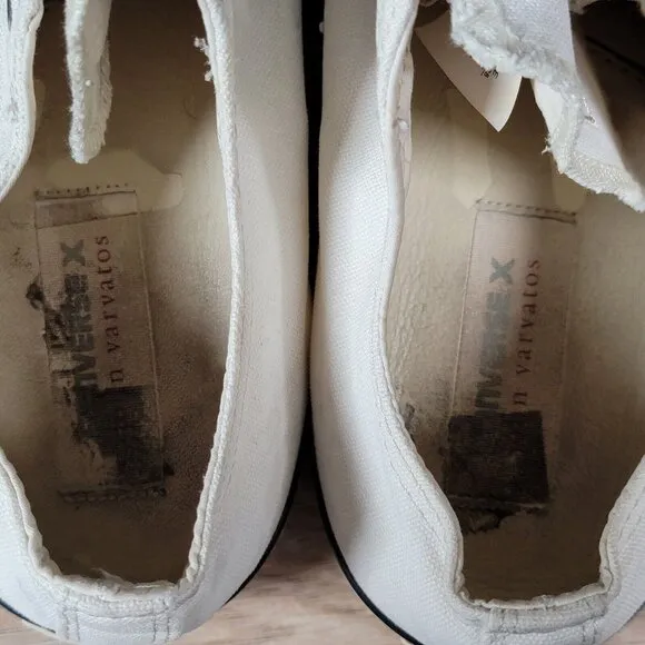 Converse Vintage Slip x John Varvatos Shoes Size 10.5 Mens Off White 114283