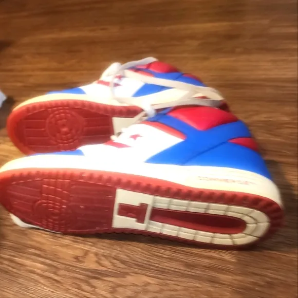 Converse Weapon High Mens  Shoes White Blue Red USA Olympic Vintage Sneakers 12