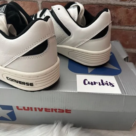 CONVERSE WEAPON OX VINTAGE WHITE/Black Men's Size 10 Women's 11.5 Shoes A07239C