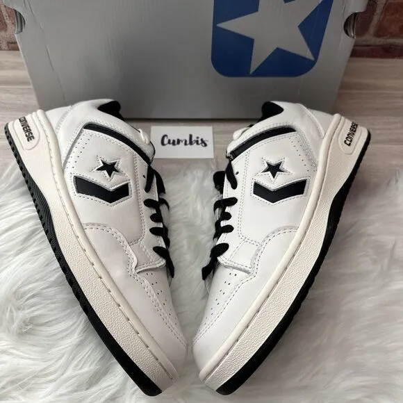 CONVERSE WEAPON OX VINTAGE WHITE/Black Men's Size 10 Women's 11.5 Shoes A07239C