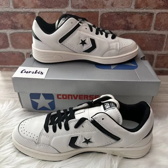 CONVERSE WEAPON OX VINTAGE WHITE/Black Men's Size 10 Women's 11.5 Shoes A07239C