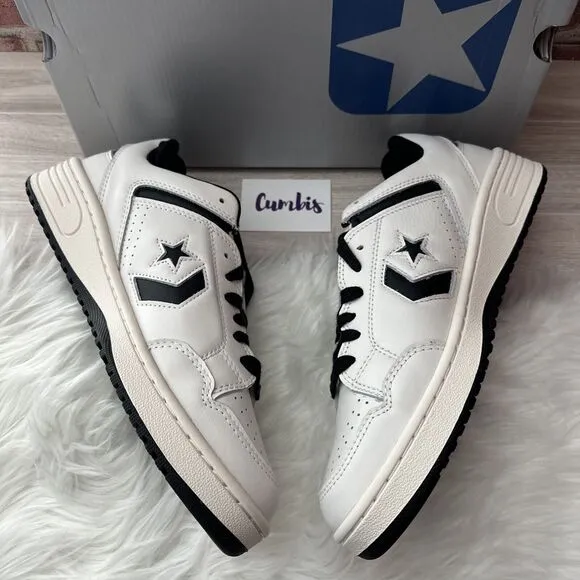 CONVERSE WEAPON OX VINTAGE WHITE/Black Men's Size 10 Women's 11.5 Shoes A07239C