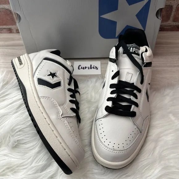 CONVERSE WEAPON OX VINTAGE WHITE/Black Men's Size 10 Women's 11.5 Shoes A07239C