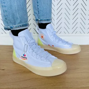 Converse Women Shoes Chuck Taylor All Star CX EXP2 Hi Sz 8.5 White Green A10261C