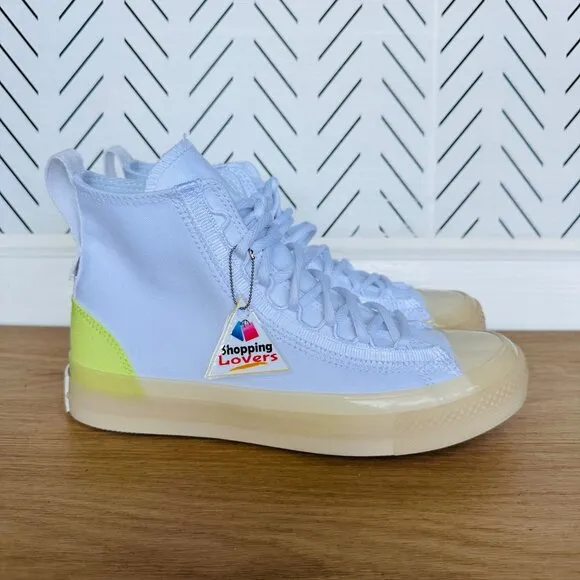 Converse Women Shoes Chuck Taylor All Star CX EXP2 Hi Sz 8.5 White Green A10261C
