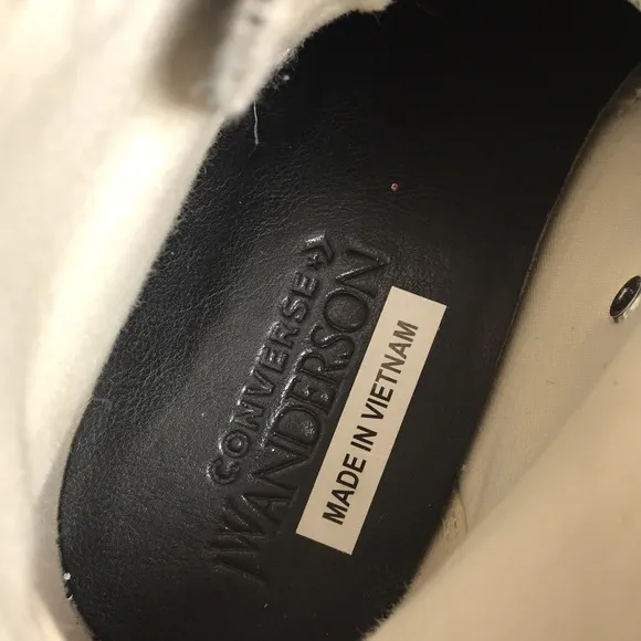 Converse x JW Anderson High Top Sneakers Tennis Shoes Black Glitter Size 9