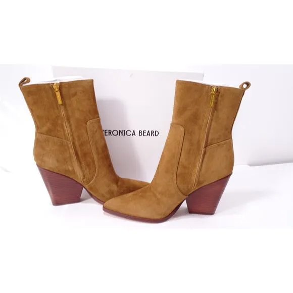 COPY - Veronica Beard Women's Logan Suede Booties Boots Hazelwood NIB 498 9.5