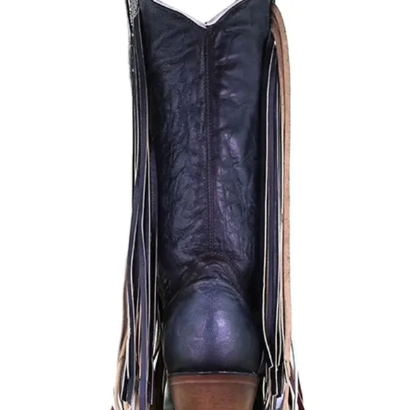 CORRAL WOMEN'S LAMB STARS INLAY &amp; STUDS WESTERN BOOTS - SNIP TOE