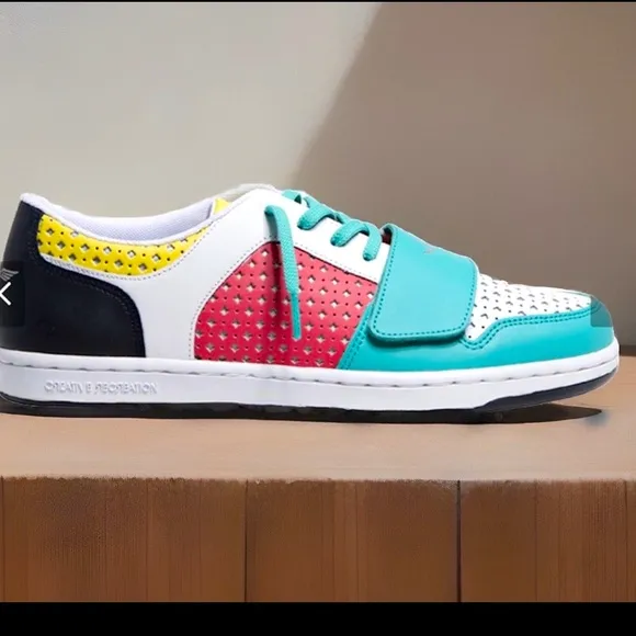 Creative Recreation Cesario Lo White Pink Turquoise Highlight Unisex Sneaker