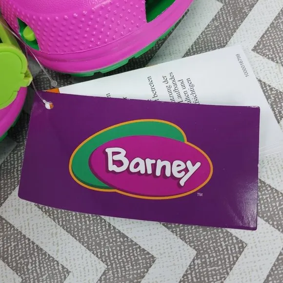 Crocs Barney Classic Clogs Kids Size J4 Shoes I Love You You Love Me