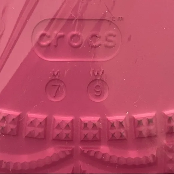 Crocs Classic Crush Clog Women’s Size 9 Bright Pink Barbiecore Perfect