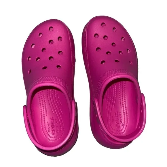 Crocs Classic Crush Clog Women’s Size 9 Bright Pink Barbiecore Perfect