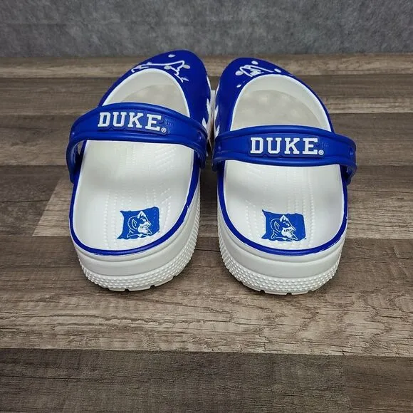 Crocs Classic Duke University Blue Devils Clogs Shoes Unisex‎ Mens 10 Womens 12