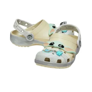 Crocs Classic Grogu 209494-2Y2 Clogs Kids Bone White Slip On Comfort Shoes FD633