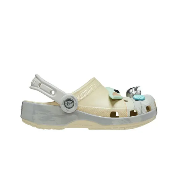 Crocs Classic Grogu 209494-2Y2 Clogs Kids Bone White Slip On Comfort Shoes FD633