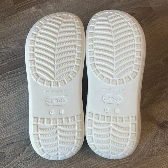Crocs Crush Clogs 3-inch White Platform Casual Mens 11