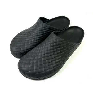 Crocs Dylan Clogs 13 Black Weave Rubber Slip On Shoes Mens