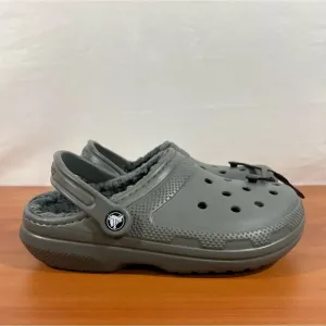 Crocs Gray Classic Lined Unisex Clog Size 5 or 7 #B1865