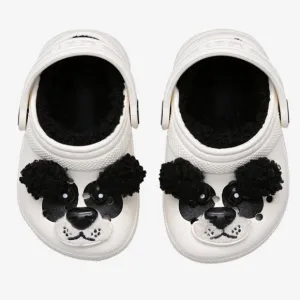Crocs Kids Classic Lined Panda Crocs Slip-Ons Shoes -Unisex - C9