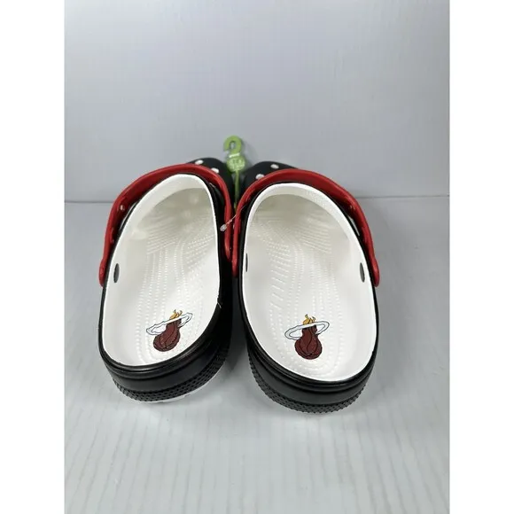 Crocs NBA Miami Heat Classic Clogs Mens Size 12 208861-001 Basketball NEW