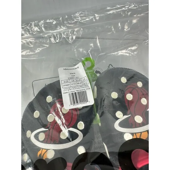 Crocs NBA Miami Heat Classic Clogs Mens Size 12 208861-001 Basketball NEW