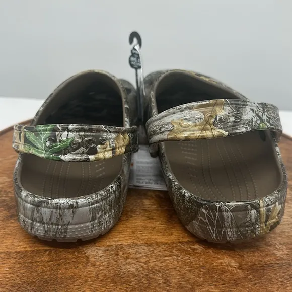 Crocs Real Tree Shoes Mens 8 Wm 10 New Edge Camouflage Classic Clogs