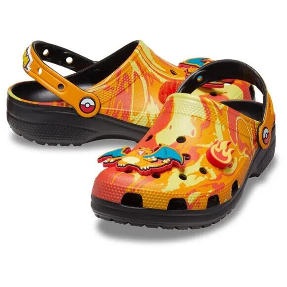 Crocs x Pokemon Classic Clog Charizard Mens Size 13 Shoes Brand New In Hand