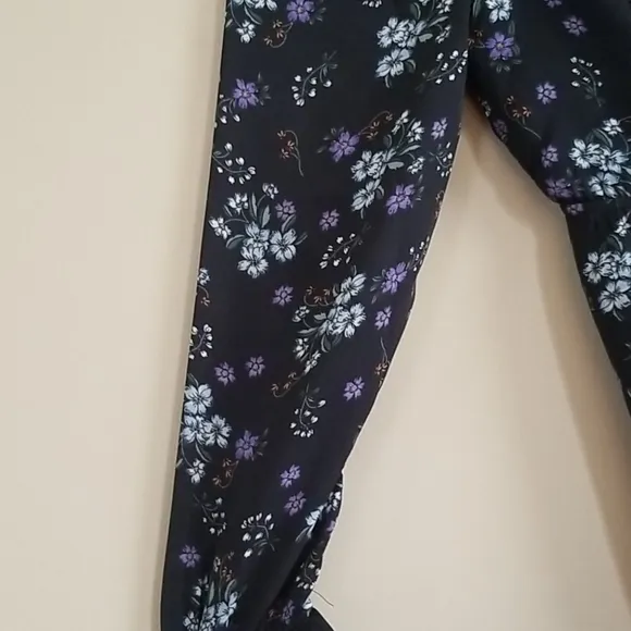 Cupcakes &amp; Cashmere Elsie Black Floral Print Dress S