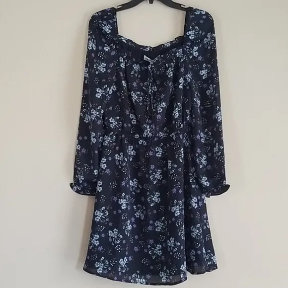 Cupcakes &amp; Cashmere Elsie Black Floral Print Dress S