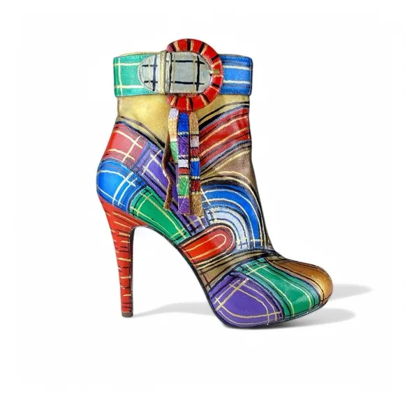 Custom Designed Womens Ankle Boots Size 7.5