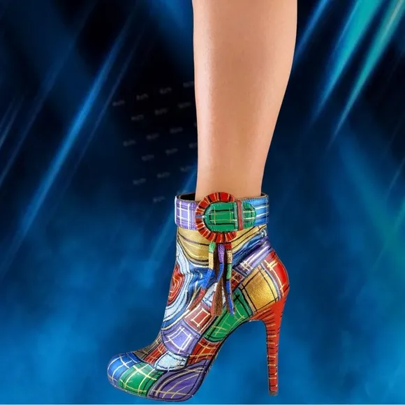 Custom Designed Womens Ankle Boots Size 7.5