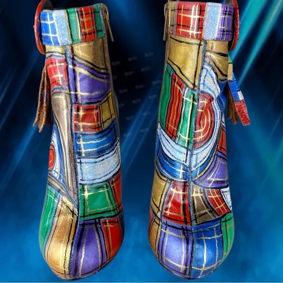 Custom Designed Womens Ankle Boots Size 7.5