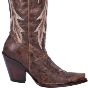 Dan Post Jilted 7 M Brown Leather Knee High Western Fashion Boots DP3709