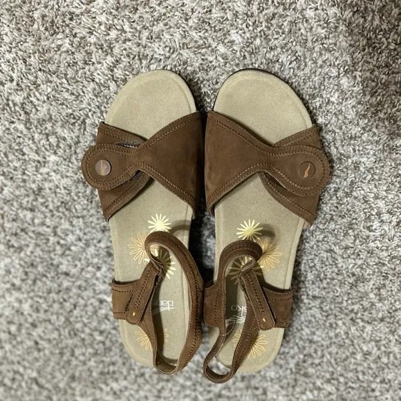 Dansko Women Sandals Iris Nubuck Comfort Leather Ankle Strap shoes EU 42 US 11.5