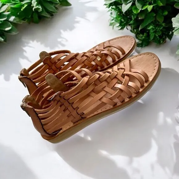 D’ARTE Huarache Mexican Woven Leather Sandals