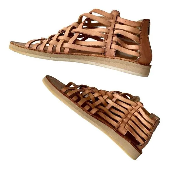 D’ARTE Huarache Mexican Woven Leather Sandals
