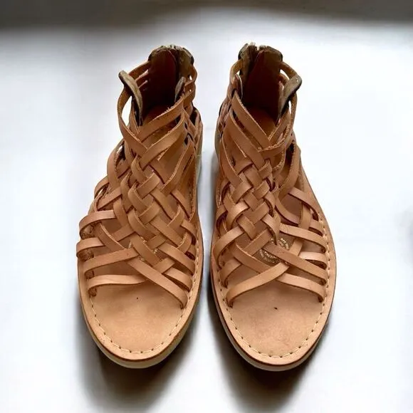 D’ARTE Huarache Mexican Woven Leather Sandals