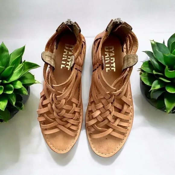 D’ARTE Huarache Mexican Woven Leather Sandals
