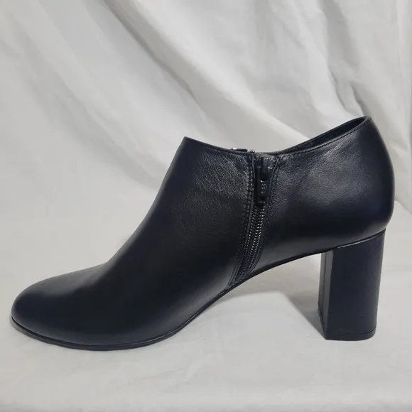 David Tate Women's Leather High Heel Ankle Bootie Boots Size 10 career dressy