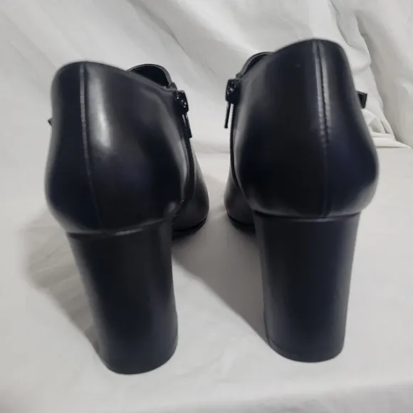 David Tate Women's Leather High Heel Ankle Bootie Boots Size 10 career dressy