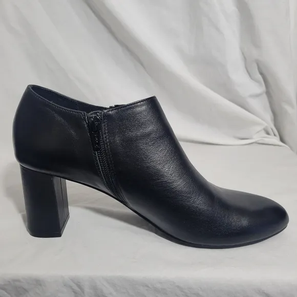 David Tate Women's Leather High Heel Ankle Bootie Boots Size 10 career dressy