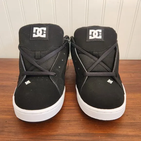 DC Men's Size 8.5 Black/White DC Net M 302361-BLW Skateboarding Shoes New