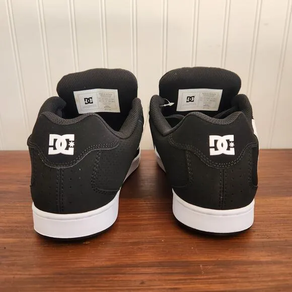 DC Men's Size 8.5 Black/White DC Net M 302361-BLW Skateboarding Shoes New