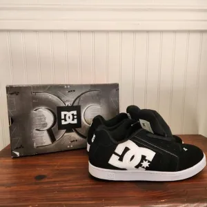 DC Men's Size 8.5 Black/White DC Net M 302361-BLW Skateboarding Shoes New